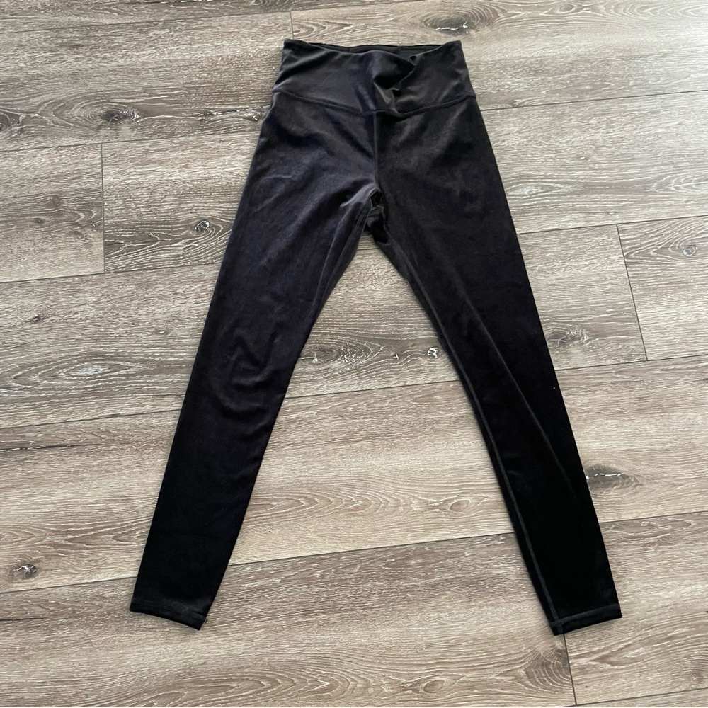 ATHLETA Elation Velvet Tight Size S/P Black High Rise - Picture 4 of 9